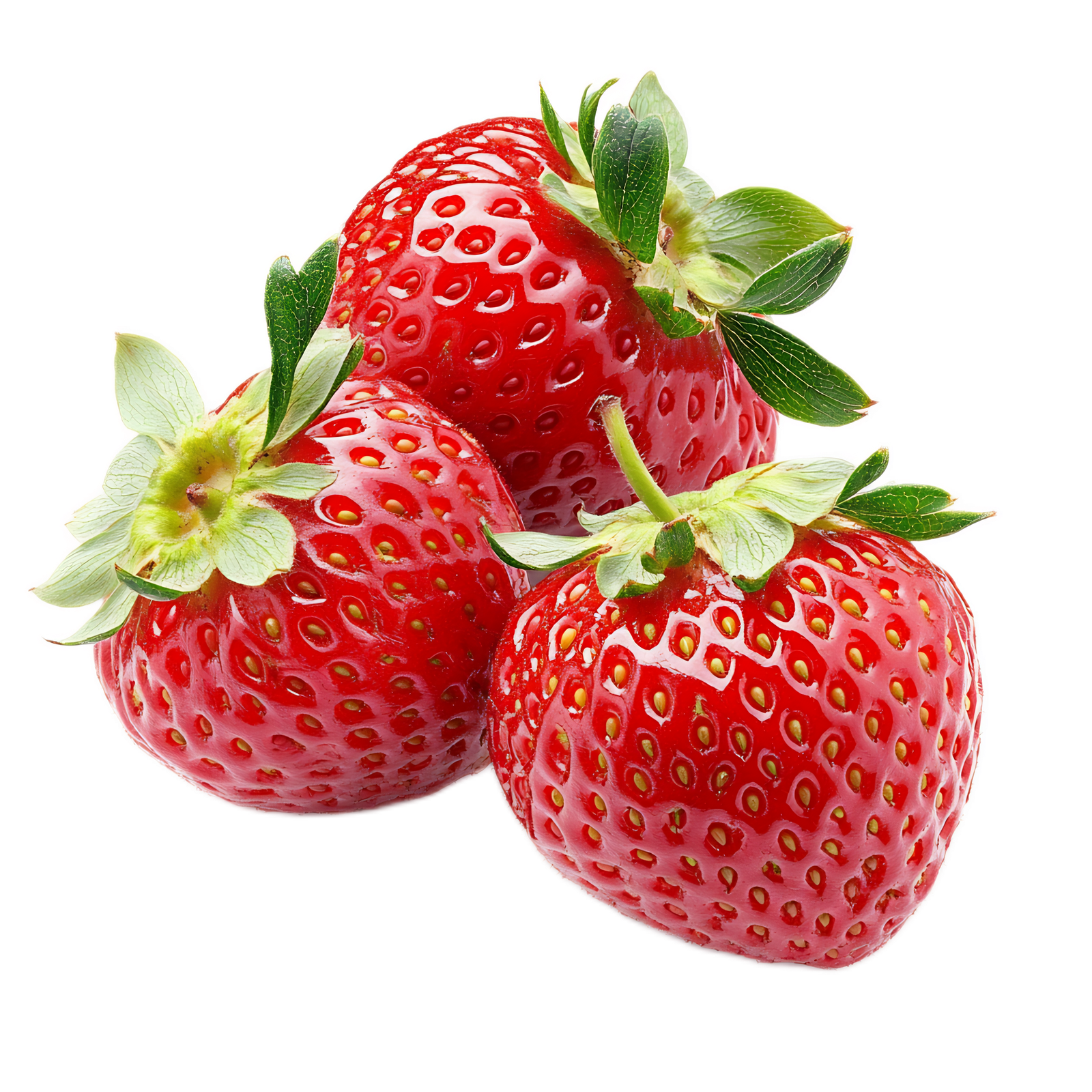 Organic luscious strawberries